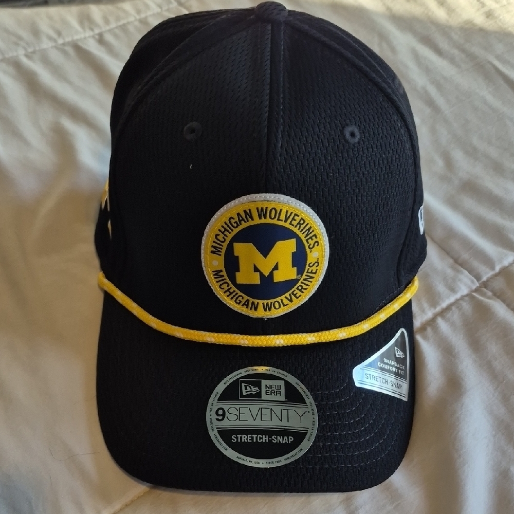 New Era Black and Yellow Michigan Wolverines Cap